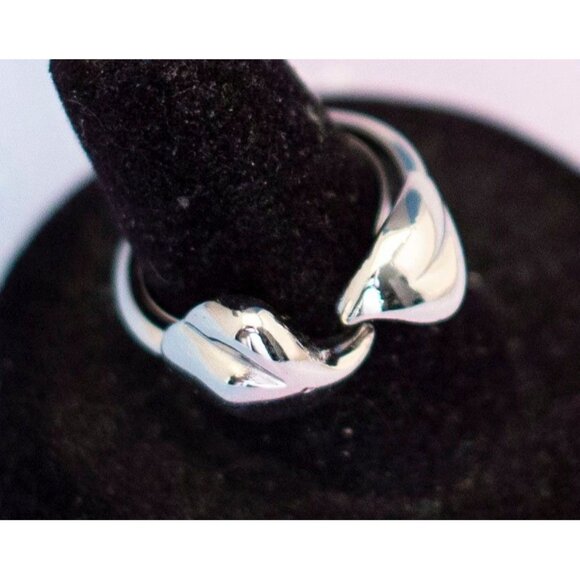 Vintage Art Nouveau Silver Tone Serpent Ring | Size 9.5 | Avon | J7 - Picture 2 of 4